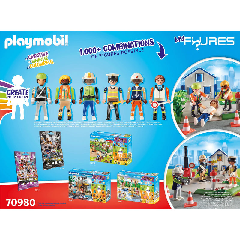 Load image into Gallery viewer, Playmobil figures - my figures: reddingsmissie constructiespeelgoed (70980)

