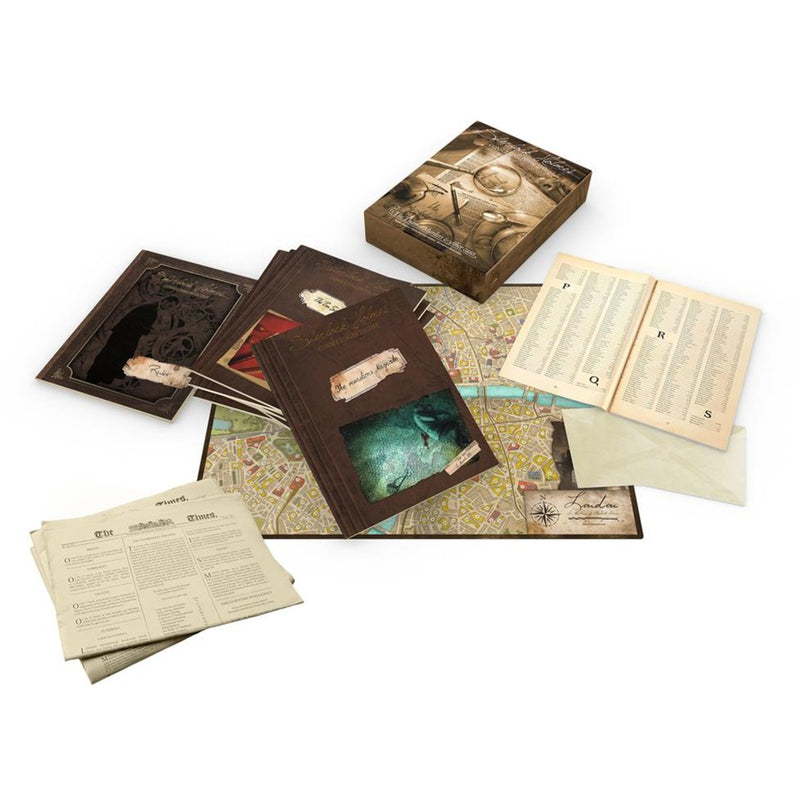 Load image into Gallery viewer, Asmodee sherlock holmes consulting detective: the thames murders other cases bordspel (engels, 1 - 8 spelers, 60 - 90 minuten, vanaf 12 jaar)
