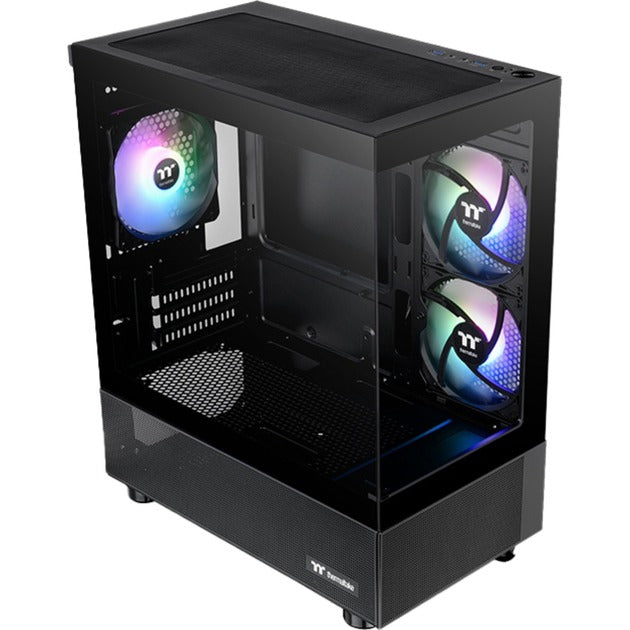 Load image into Gallery viewer, Thermaltake view 170 tg argb mini tower behuizing (zwart | 2x usb-a | rgb | tempered glass)
