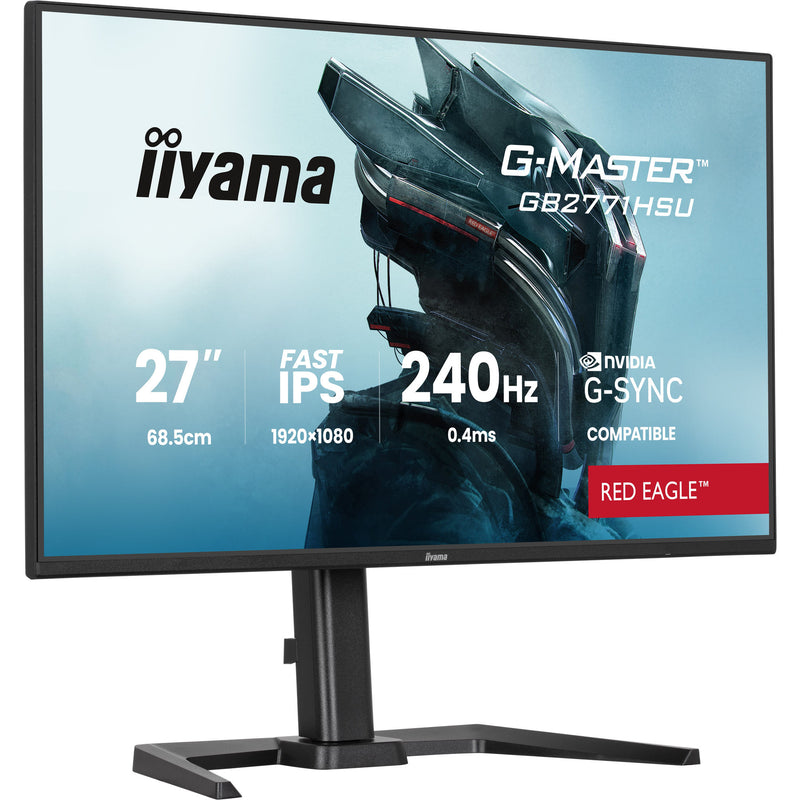 Load image into Gallery viewer, Iiyama g-master red eagle gb2771hsu-b1 27 gaming monitor (zwart, 2x hdmi, displayport, usb-a, usb-c, 240 hz)
