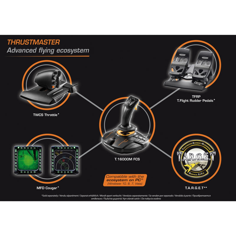 Load image into Gallery viewer, Thrustmaster t.16000m fcs joystick (zwart oranje, pc)
