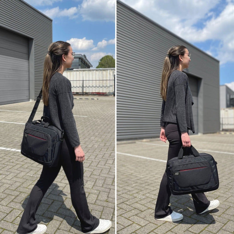 Load image into Gallery viewer, Act connectivity suburb schoudertas voor laptops tot 15,6 laptoptas (zwart)
