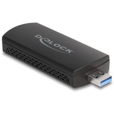 Delock wi-fi 6e dual band wlan usb adapter ax3000 wlan adapter (zwart)
