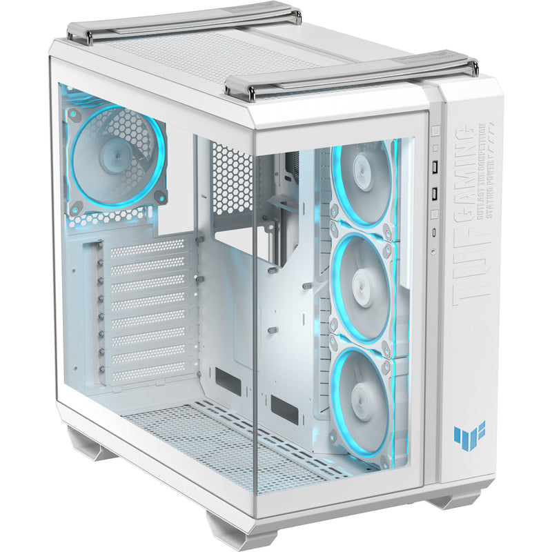 Load image into Gallery viewer, Asus tuf gaming gt502 horizon argb midi tower behuizing (wit | 3x usb-a | 1x usb-c | tempered glass)
