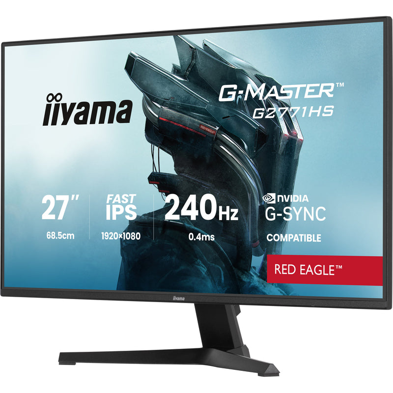 Load image into Gallery viewer, Iiyama g-master red eagle g2771hs-b1 27 gaming monitor (zwart, 2x hdmi, displayport, 240 hz)

