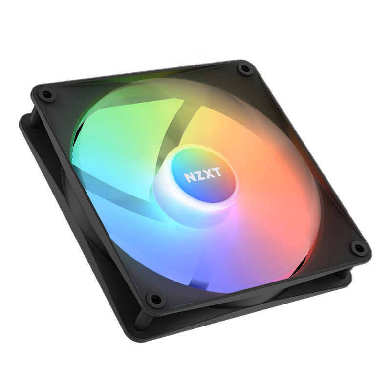 Load image into Gallery viewer, Nzxt f140 rgb core case fan (zwart, 140 x 140 x 26 mm, pwm, zonder controller)

