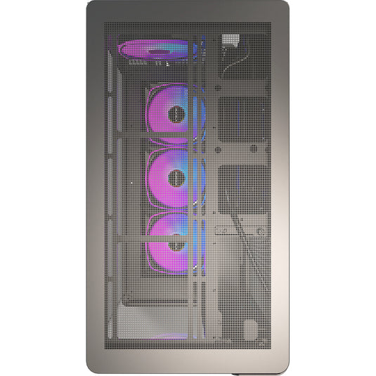 Montech king 45 pro midi tower behuizing (zwart | 2x usb-a | 1x usb-c | rgb | window)