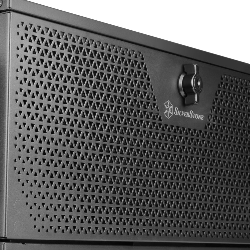 Load image into Gallery viewer, Silverstone rm44 rack behuizing (zwart | 4u | usb type-c | 2x 80mm casefan inbegrepen)
