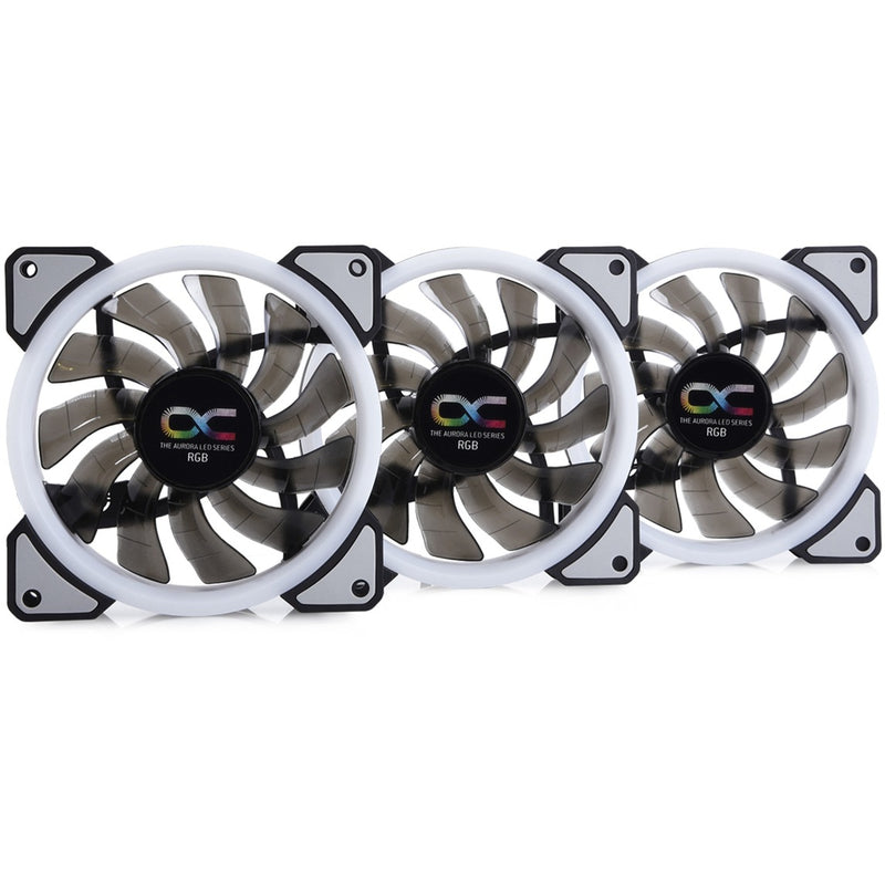 Load image into Gallery viewer, Alphacool eiszyklon aurora lux digital rgb case fans (3 stuks, 120 x 120 x 25 mm, 3-pins fan-connector)
