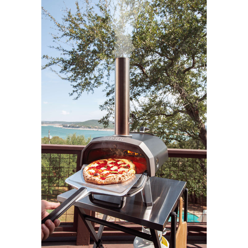 Load image into Gallery viewer, Ooni karu 2 multi-fuel pizza oven pizzaoven (zwart roestvrij staal, 12'' pizza, hout, houtskool en gas)
