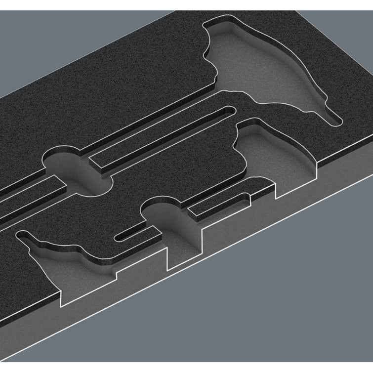 Load image into Gallery viewer, Wera 9712 schuimrubberen inzetstuk met torx hf-schroevendraaiers set 1, 14‑delig (zwart grijs, in schuiminzet voor werkplaatswagen)
