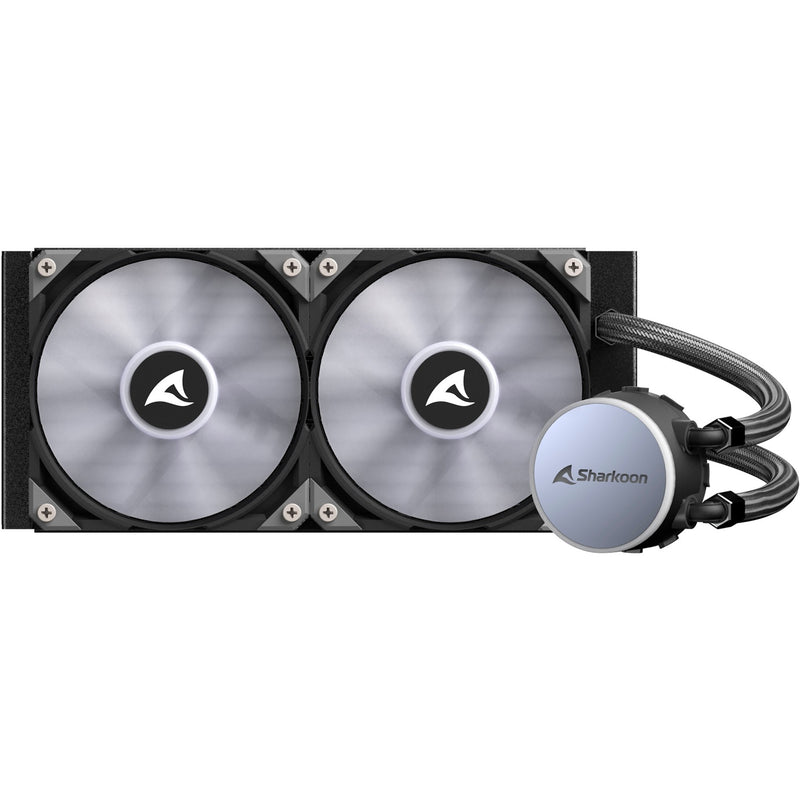 Load image into Gallery viewer, Sharkoon s70 rgb waterkoeling (zwart, 4-pins pwm fan-connector)
