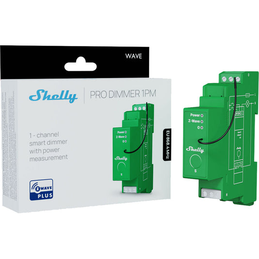 Shelly wave pro dimmer 1pm (groen)