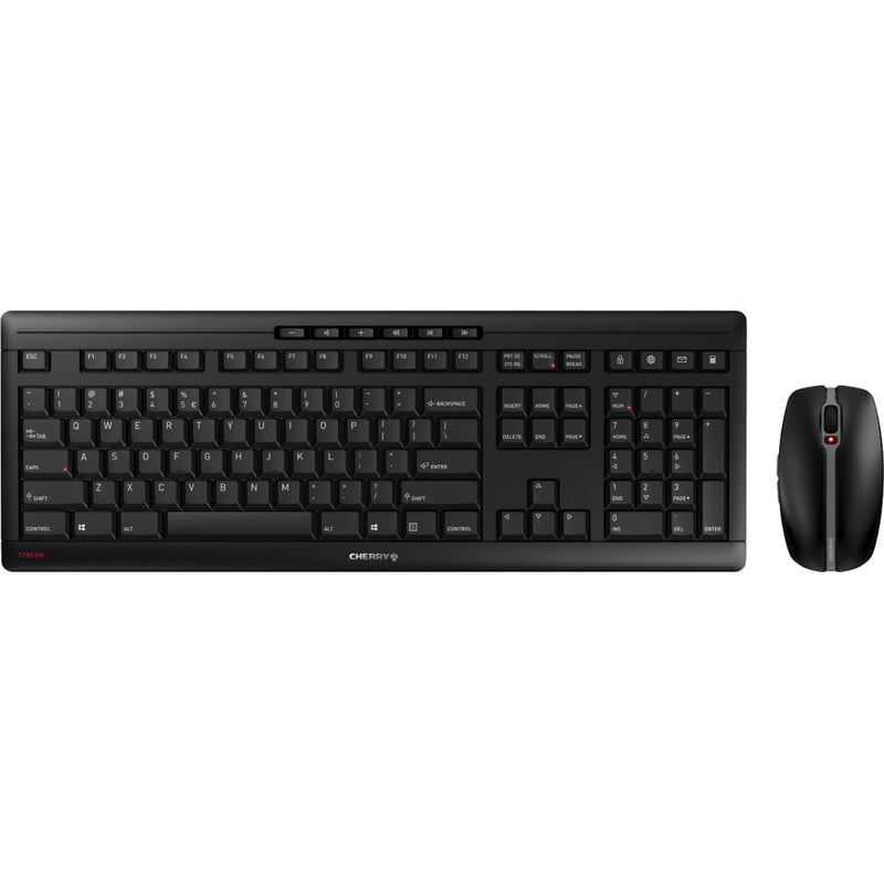 Load image into Gallery viewer, Cherry stream desktop draadloze desktopset (zwart, eu lay-out (qwerty), sx-schaartechnologie, 100%, 1000 - 2400 dpi)
