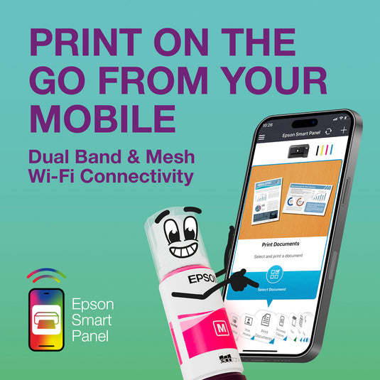 Epson ecotank et-4950 all-in-one inkjetprinter (zwart, faxen, scannen, kopiëren, wifi, inclusief tot 3 jaar inkt)