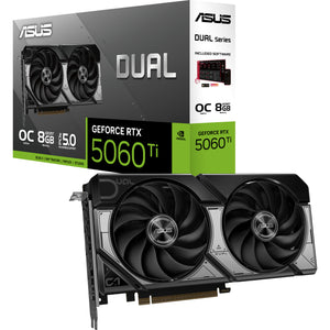 Asus dual geforce rtx 5060 ti oc 8g grafische kaart (zwart, 3x displayport, 1x hdmi)