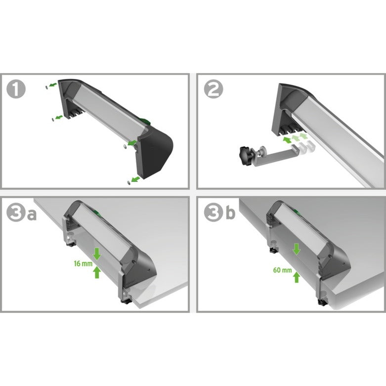 Load image into Gallery viewer, Brennenstuhl alu-office-line stekkerdoos met usb-laadfunctie 4-voudig schakel stekkerdoos
