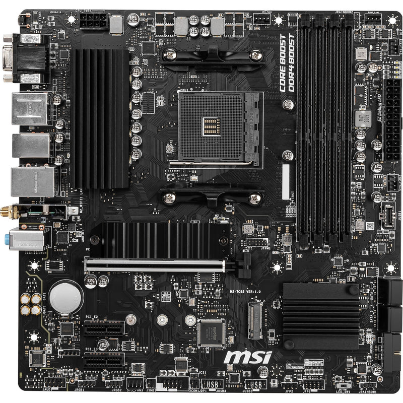 Load image into Gallery viewer, Msi b550m pro-vdh wifi socket am4 moederbord (zwart, raid, gb-lan, wi-fi 5, bt, sound, µatx)
