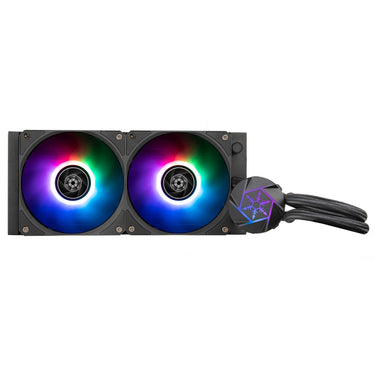 Silverstone vida 240 slim waterkoeling (zwart)