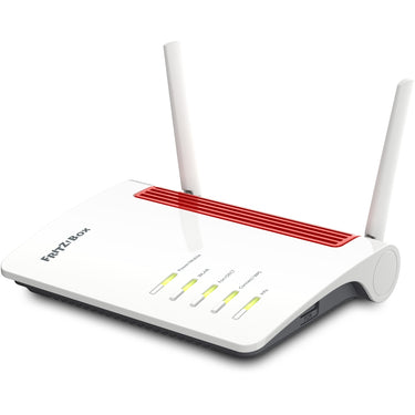 Fritz! box 6850 5g international wlan lte router (wit rood, mesh wi-fi, 4g (lte), 3g (umts hspa+)