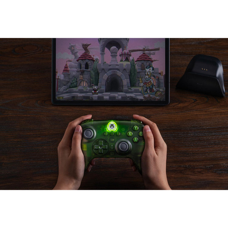 Load image into Gallery viewer, 8bitdo ultimate 3-mode controller voor xbox (groen transparant, xbox series x|s, xbox one, pc, bluetooth usb-c 2.4 ghz )
