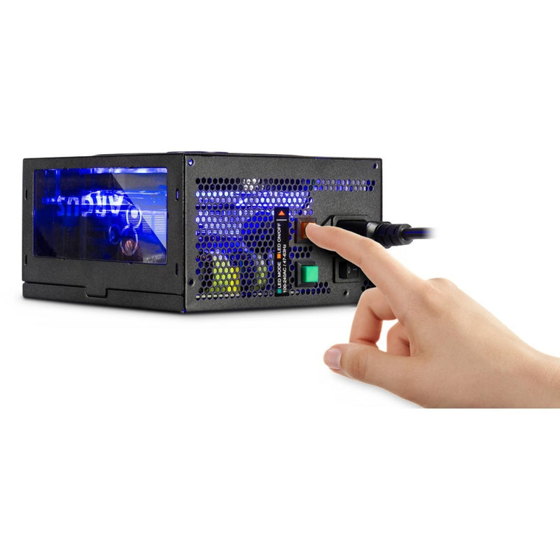Load image into Gallery viewer, Inter-tech argus rgb-650w cm ii modulaire 650 watt voeding (zwart, 2x pcie)
