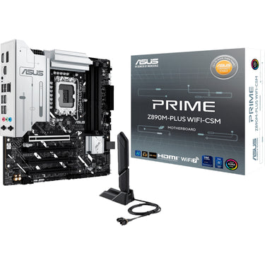 Asus prime z890m-plus wifi socket 1851 moederbord (raid, 2.5gb-lan, wi-fi 7, bt, sound, µatx)