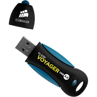 Corsair flash voyager usb 3.0 256 gb usb-stick (zwart blauw, cmfvy3a-256gb)