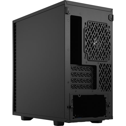 Fractal design define 7 mini black solid midi tower behuizing (zwart | 4x usb-a | 1x usb-c)