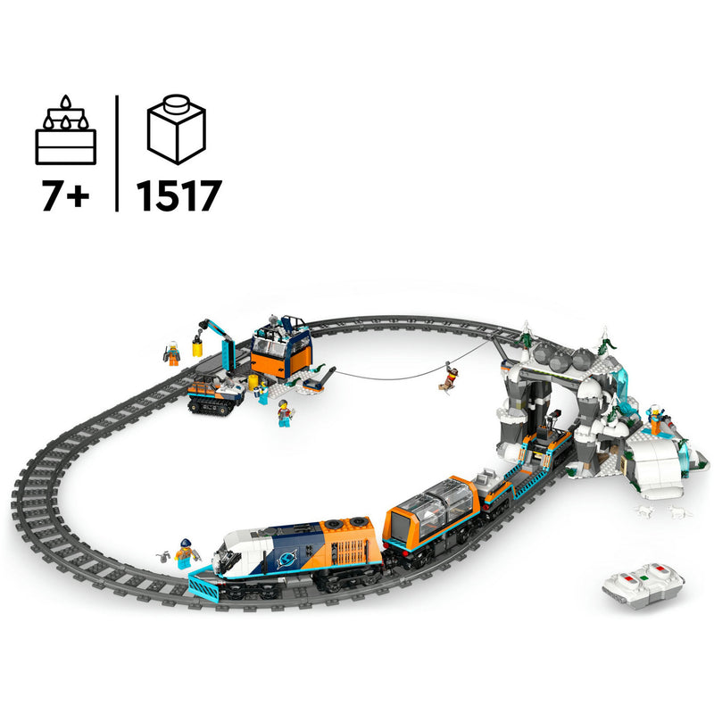Load image into Gallery viewer, Lego city 60470 onderzoekstrein op de noordpool
