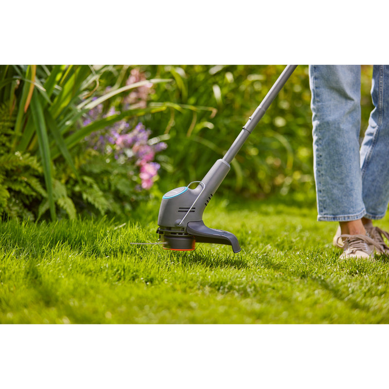 Load image into Gallery viewer, Gardena grastrimmer easytrim 25 18v (grijs turquoise, 18v p4a accu en oplader inbegrepen)

