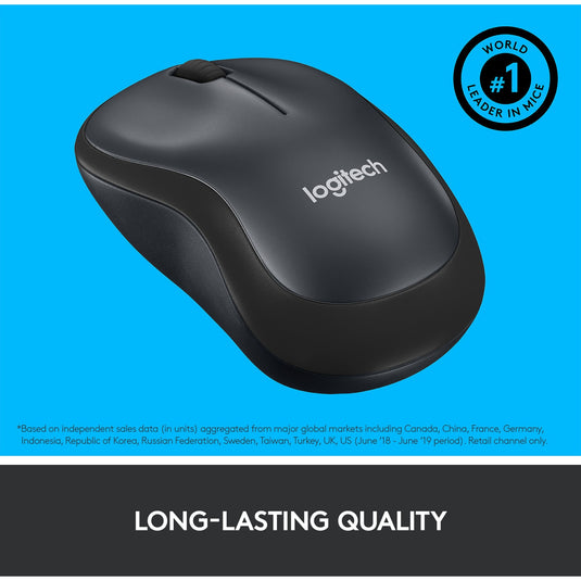 Logitech m220 silent muis (grijs, 1000 dpi)