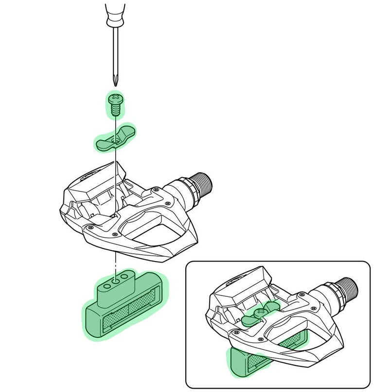Load image into Gallery viewer, Shimano sm-pd63 reflector set
