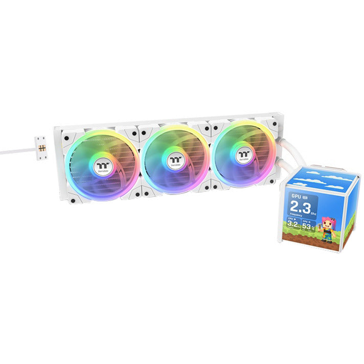 Load image into Gallery viewer, Thermaltake minecube 360 ultra argb sync aio liquid cooler - snow edition waterkoeling (wit)
