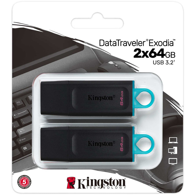 Load image into Gallery viewer, Kingston DataTraveler Exodia 64 GB 2 pack
