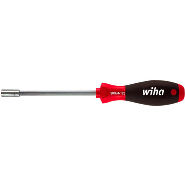 Wiha schroevendraaier met bithouder softfinish magnetisch (zwart rood, 1 4 )