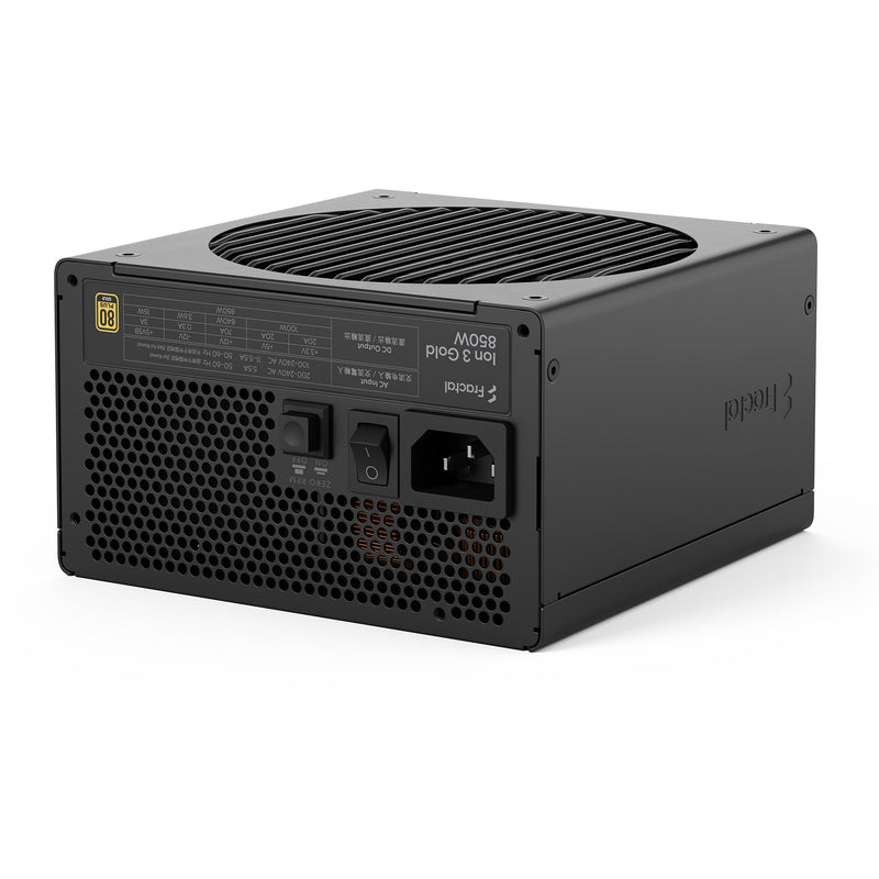Afbeelding laden in galerijviewer, Fractal design ion gold 3 modulaire 850 watt voeding (zwart, 1x 12v-2x6, 3x pcie)
