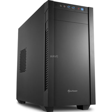 Sharkoon s1000 midi tower behuizing (zwart | 2x usb-a)