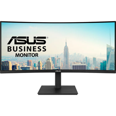Asus va34vcpsr 34 curved ultrawide monitor (zwart, 100 hz, hdmi, displayport, audio, lan, usb-c)