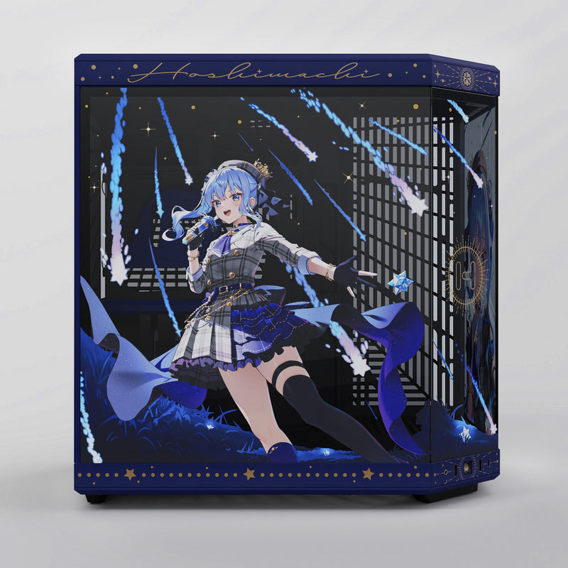 Load image into Gallery viewer, Hyte hoshimachi suisei y70 midi tower behuizing (blauw | 2x usb-a | 1x usb-c | tempered glass)
