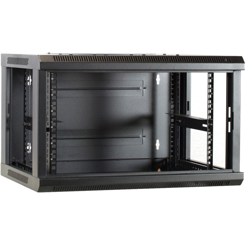 Load image into Gallery viewer, Dsi 6u wandkast met glazen deur - ds6406 server rack (zwart, 600 x 450 x 368mm)
