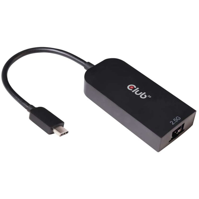 Load image into Gallery viewer, Club 3d usb-c 3.2 gen 1 naar 2.5gb-lan ethernet adapter (zwart, 0,16 meter)
