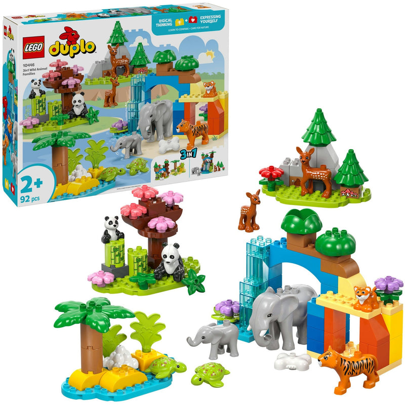 Load image into Gallery viewer, Lego duplo town 10446 3-in-1 families van wilde dieren
