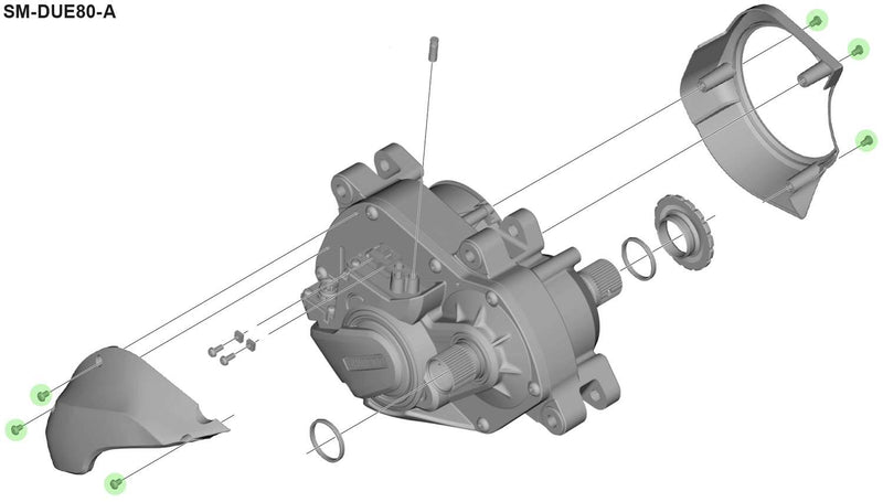 Load image into Gallery viewer, Shimano fixing bolts for steps drive unit cover sm-due80
