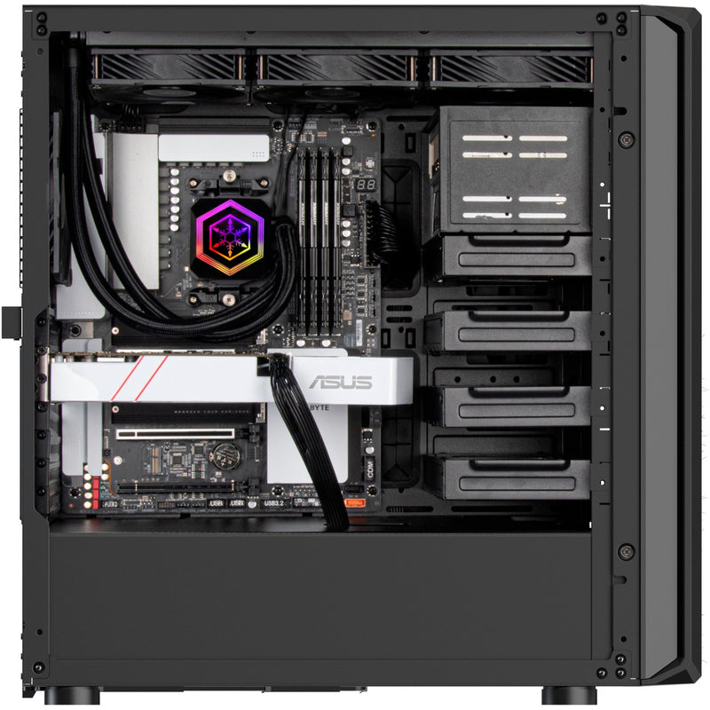 Load image into Gallery viewer, Silverstone sst-sed1-b midi tower behuizing (zwart | 2x usb-a | 1x usb-c)

