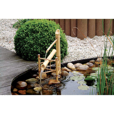 Ubbink acquaarte - bamboe watertuimelaar waterornament (bruin)