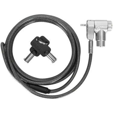 Targus defcon ultimate universal keyed cable lock with adaptable lock head diefstalbeveiliging