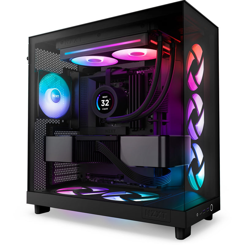 Load image into Gallery viewer, Nzxt f240 rgb core case fans (zwart, 2 stuks, 240 x 120 x 26 mm)

