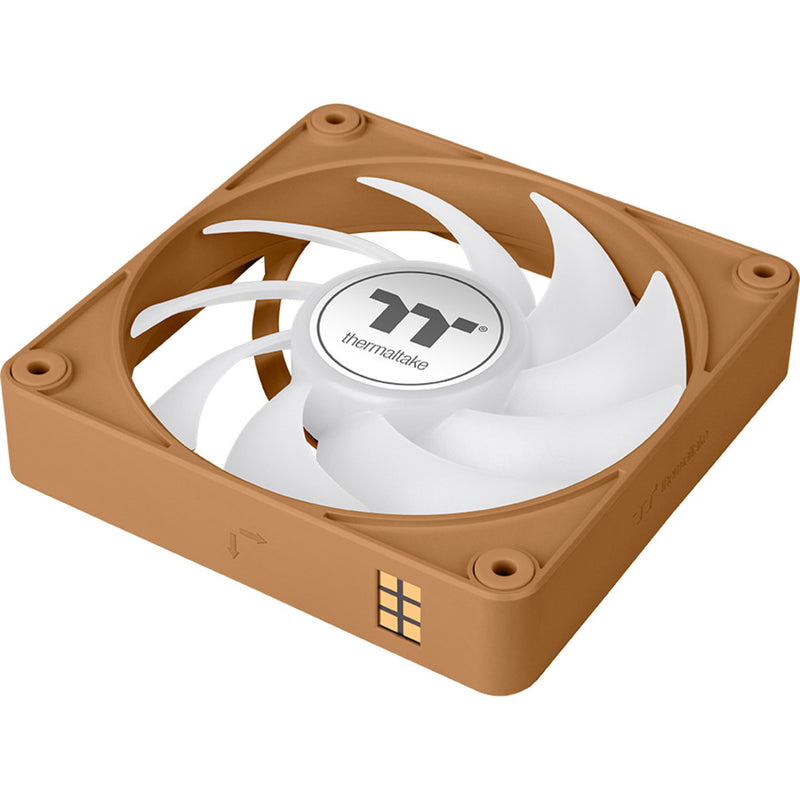 Load image into Gallery viewer, Thermaltake ct120 ex argb sync pc cooling fan gravel sand (3-fan pack) case fans (lichtbruin, 3 stuks, 120 x 120 x 25 mm, pwm)
