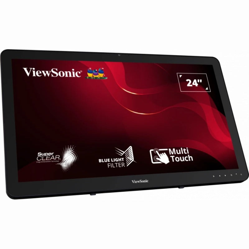 Load image into Gallery viewer, Viewsonic 10-point touchscreen monitor td2430 24 (zwart, 1x hdmi, 1x displayport, vga, touch)
